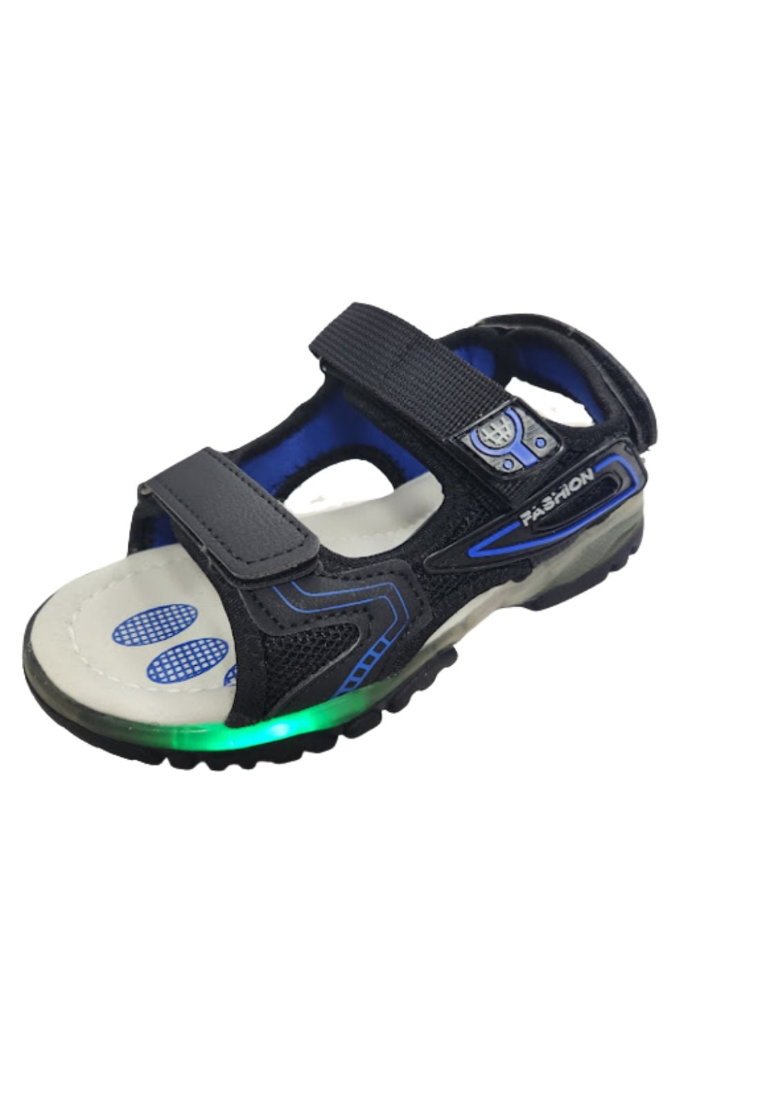 SANDALIAS NIÑO VINNYS OUTLET AZUL LUCES VELCRO - 1