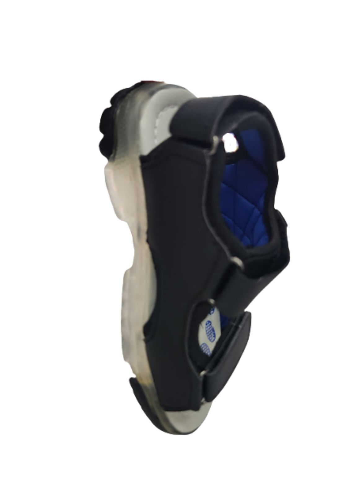 SANDALIAS NIÑO VINNYS OUTLET AZUL LUCES VELCRO - 4