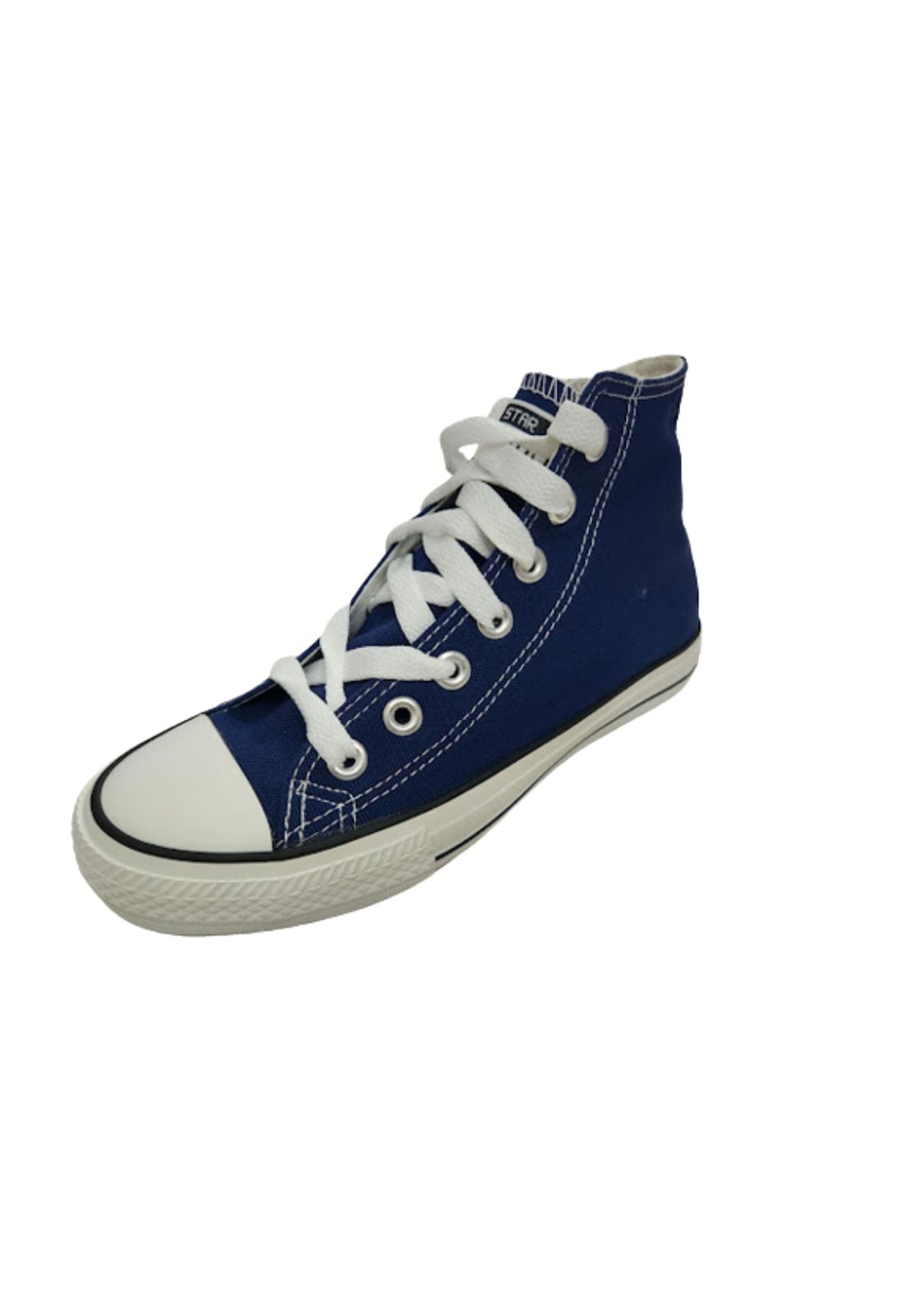 ZAPATILLAS MUJER VINNYS OUTLET URBANAS AZUL LONA CON CAÑA - 1