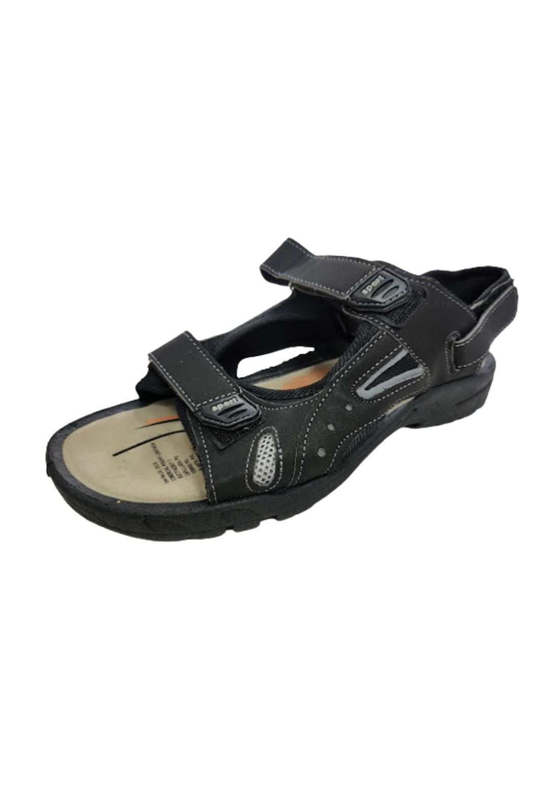 SANDALIAS HOMBRE VINNYS OUTLET NEGRO CASUAL - 1