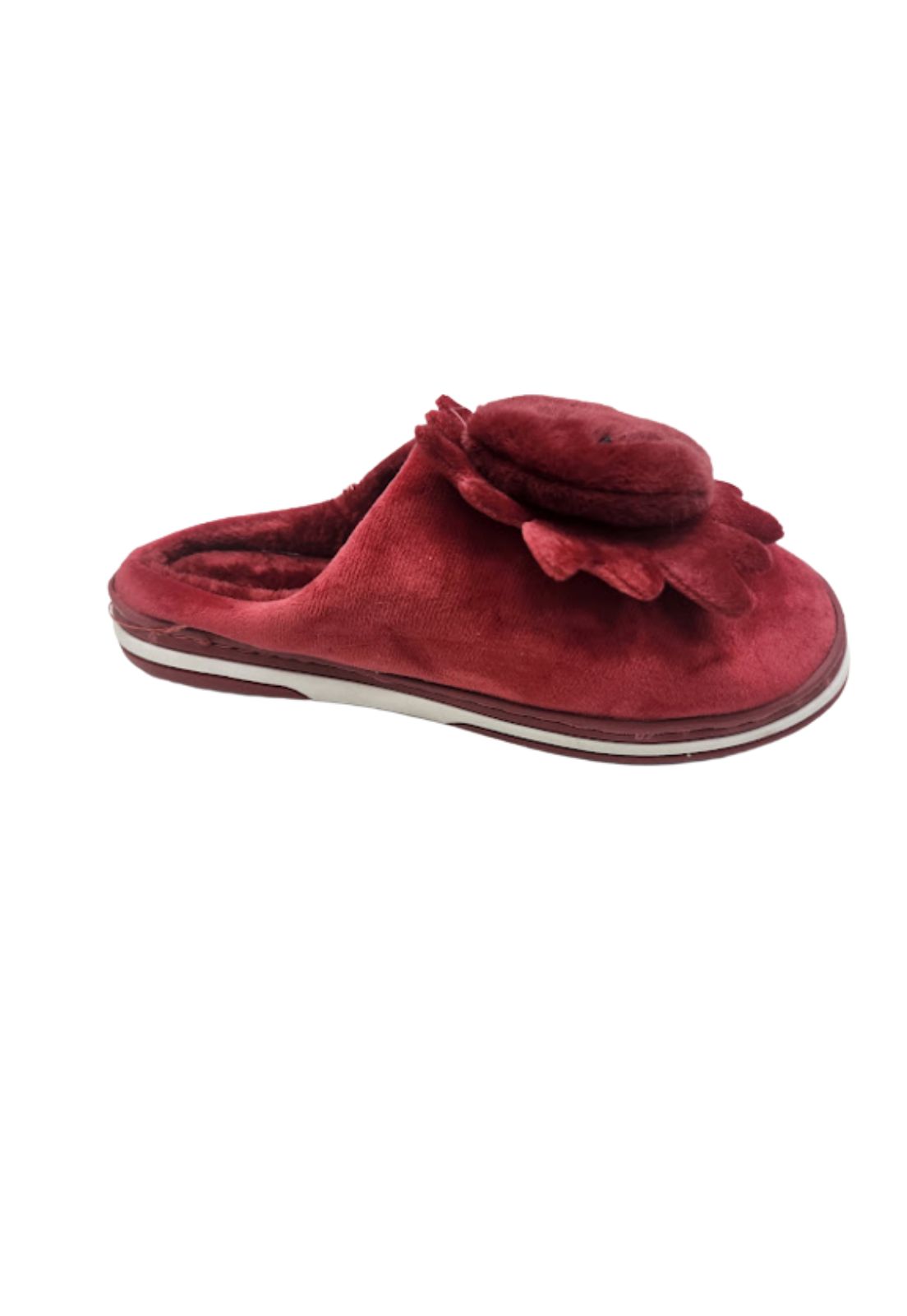 PANTUFLAS MUJER VINNYS OUTLET ROJO FLOR - 2