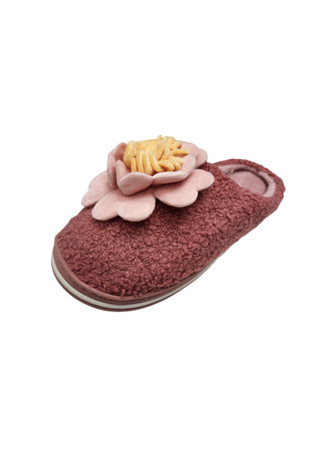 PANTUFLAS MUJER VINNYS OUTLET ROSA FLOR - 1