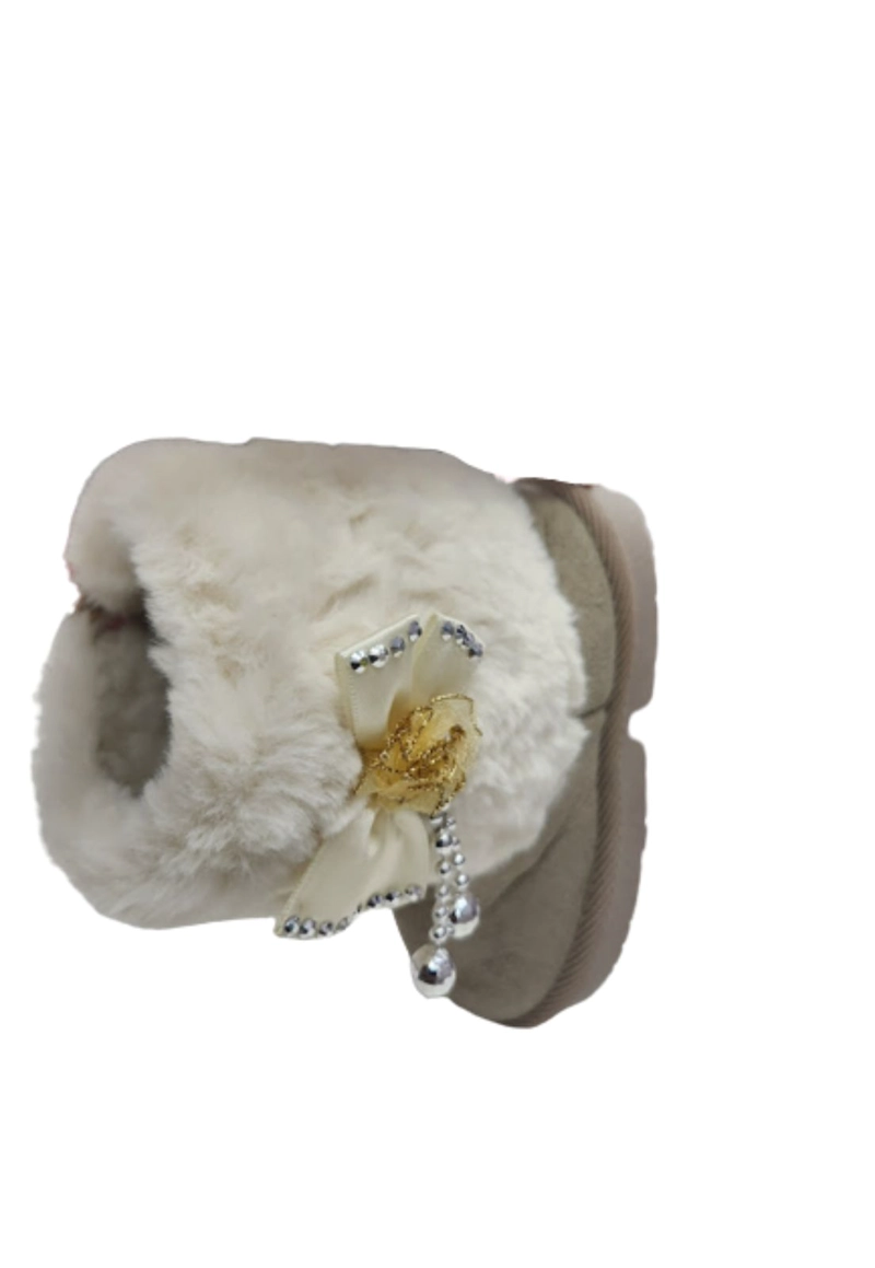 BOTAS NIÑA VINNYS OUTLET BEIGE CHIPORRO - 3