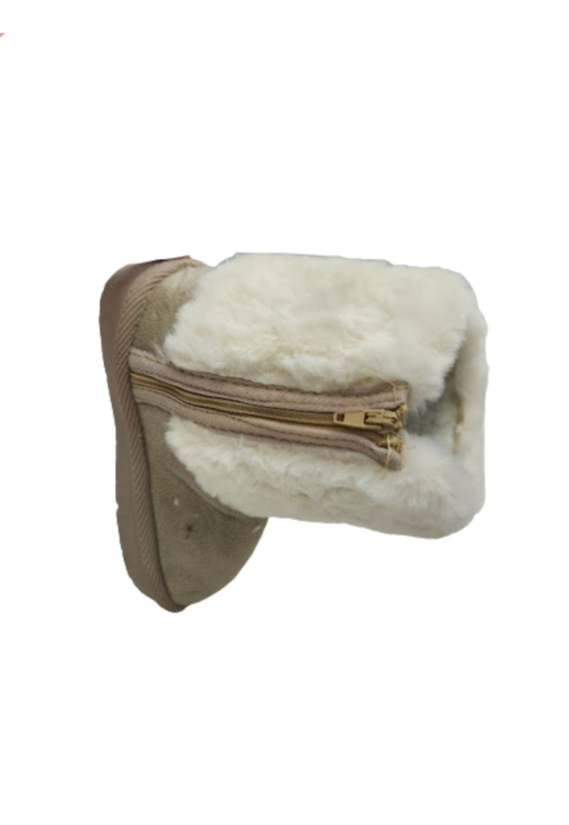 BOTAS NIÑA VINNYS OUTLET BEIGE CHIPORRO - 4