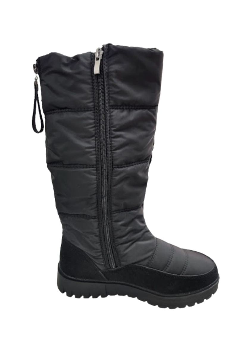 BOTAS MUJER VINNYS OUTLET NEGRO IMPERMEABLE - 2