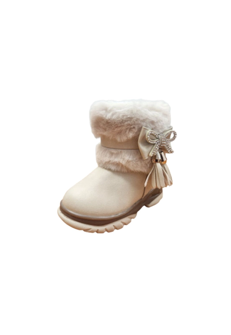 BOTAS NIÑA VINNYS OUTLET BEIGE CLARO INVIERNO - 1