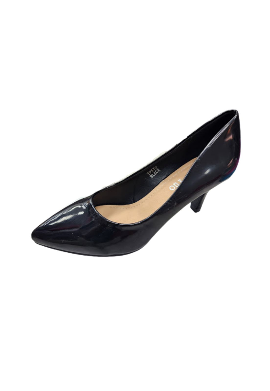 ZAPATO DE FIESTA CHAROL MUJER NEGRO - 1