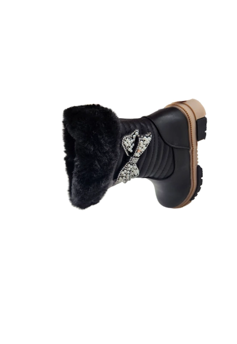 BOTAS NIÑA VINNYS OUTLET NEGRO INVIERNO - 3