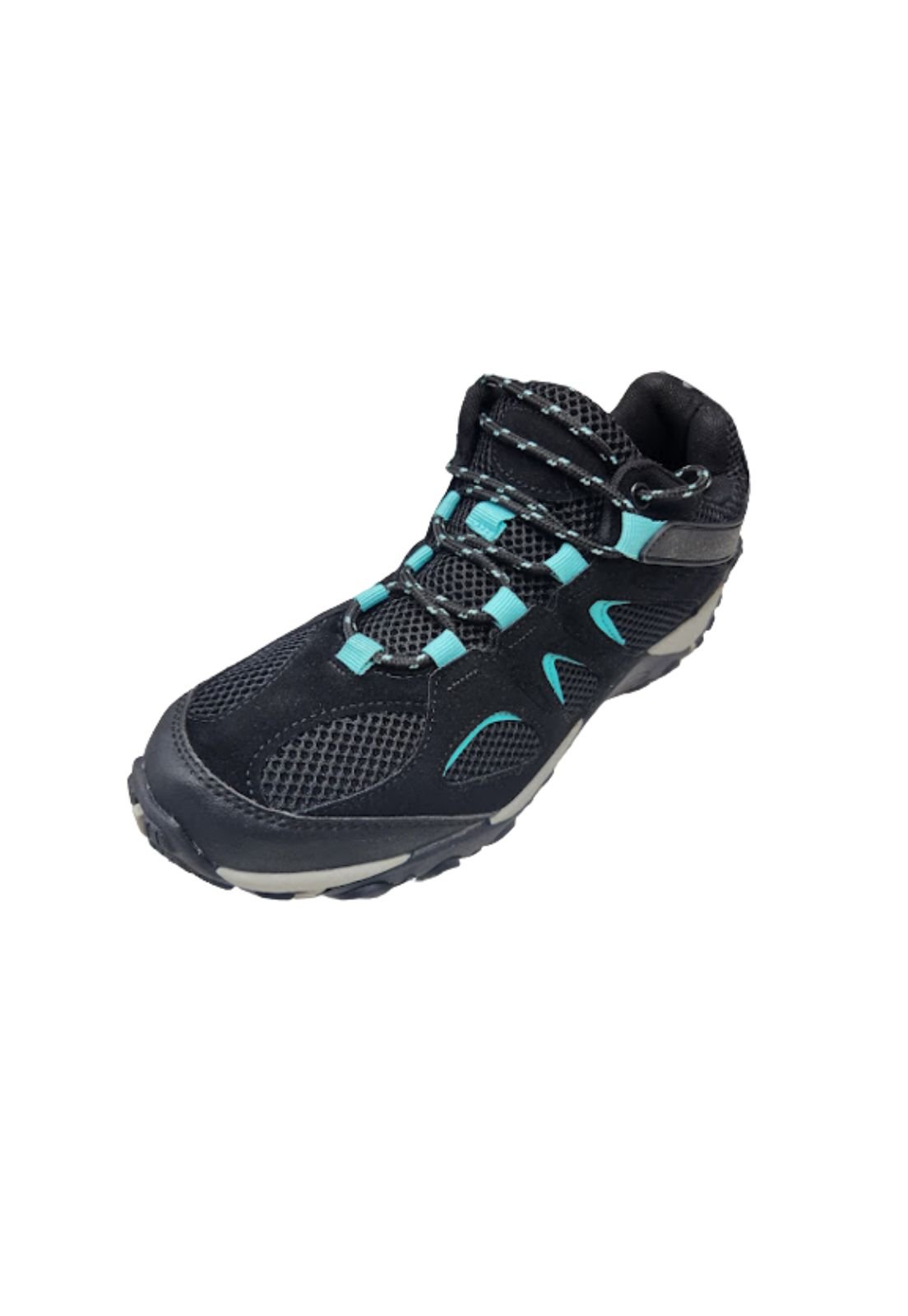 ZAPATILLA OUTDOOR NEGRO CELESTE MUJER - 1
