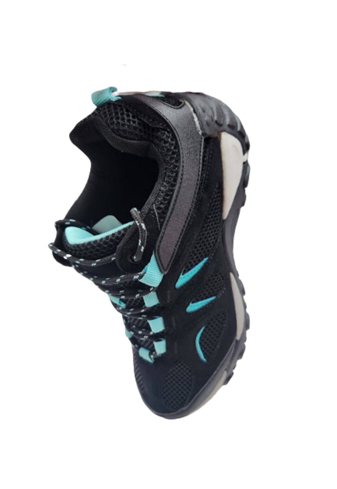 ZAPATILLA OUTDOOR NEGRO CELESTE MUJER - 3