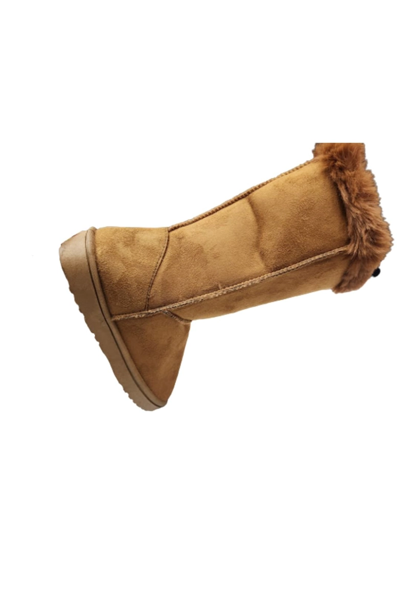 BOTAS MUJER VINNYS OUTLET CAMEL CHIPORRO - 4