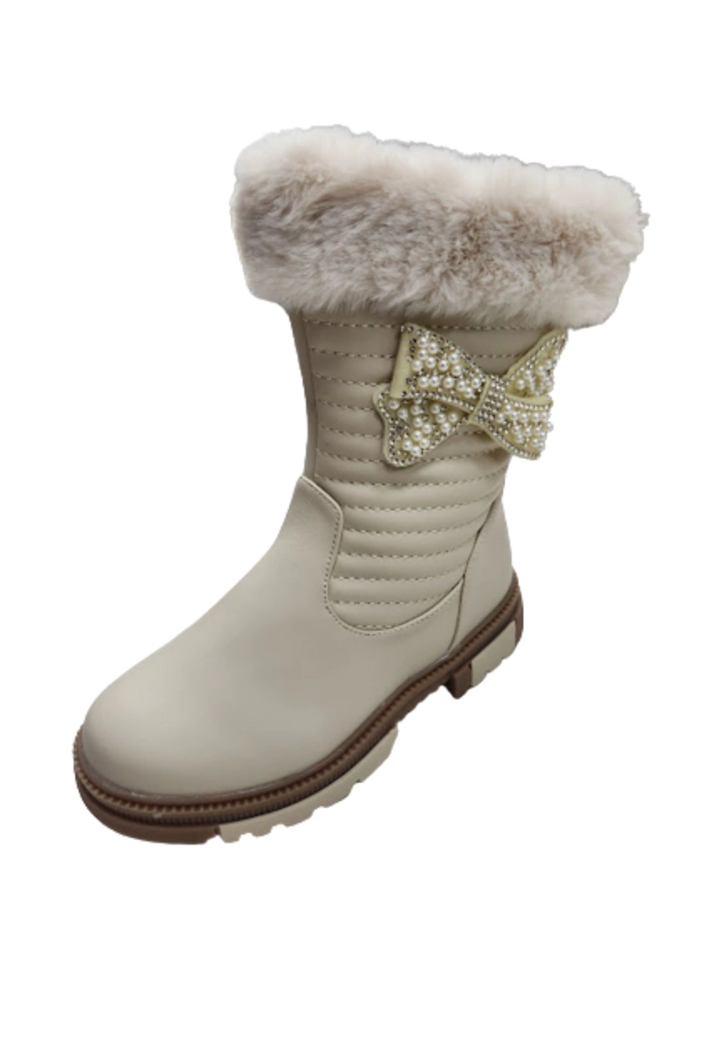 BOTAS NIÑA VINNYS OUTLET BEIGE INVIERNO - 1