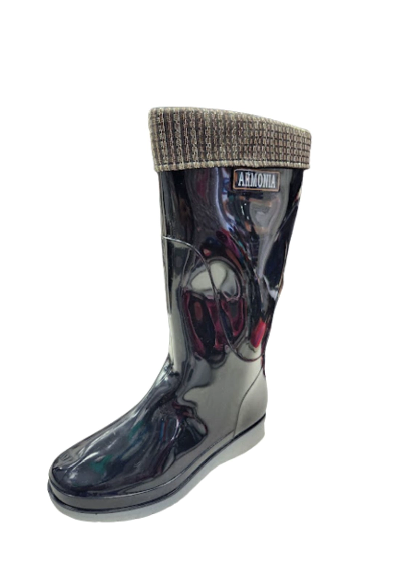 BOTAS MUJER VINNYS OUTLET NEGRO AGUA LLUVIA - 1
