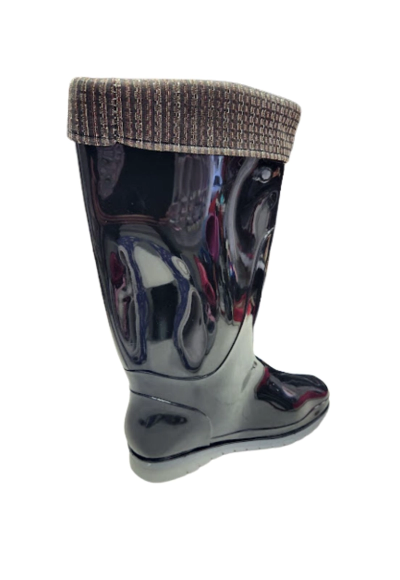 BOTAS MUJER VINNYS OUTLET NEGRO AGUA LLUVIA - 2