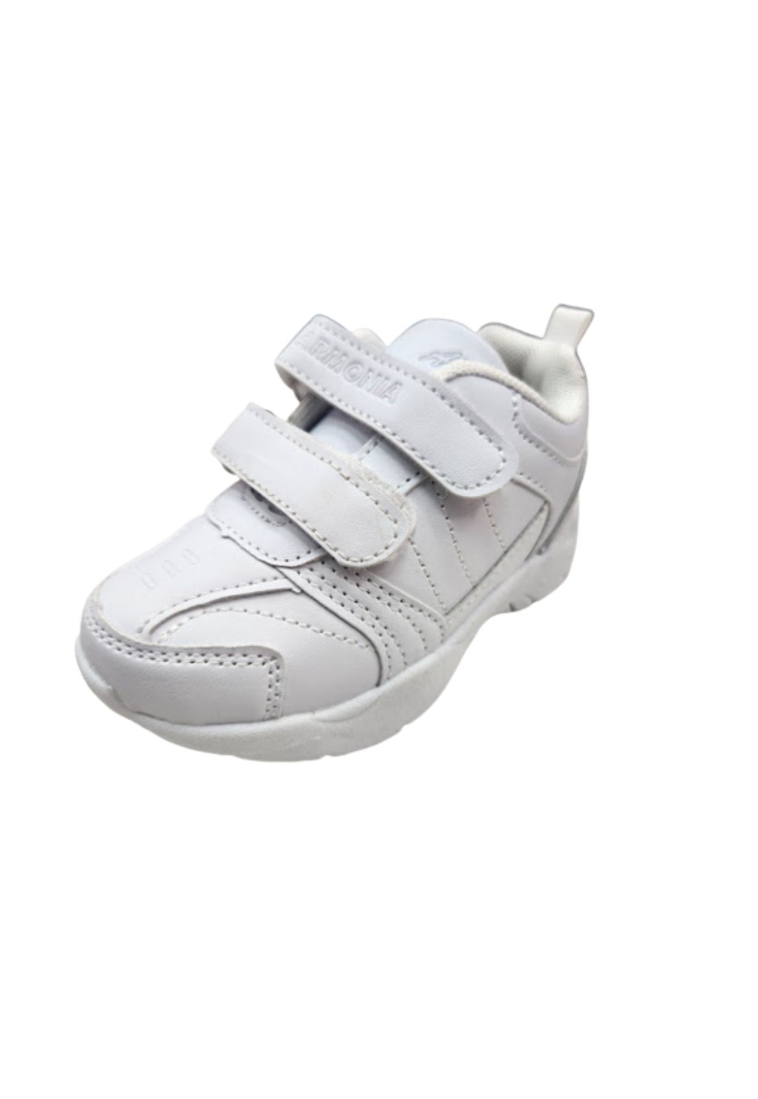 ZAPATILLA ESCOLAR BLANCO VELCRO - 1