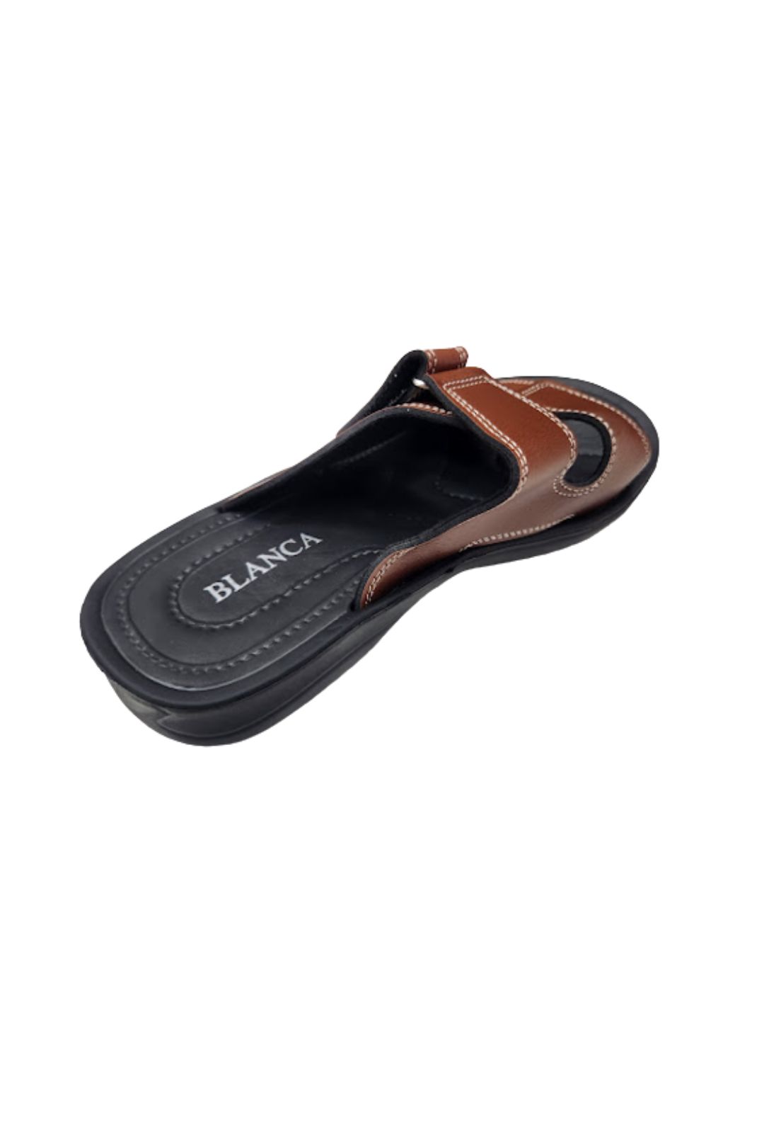 SANDALIA HOMBRE MARRÓN VELCRO - 2