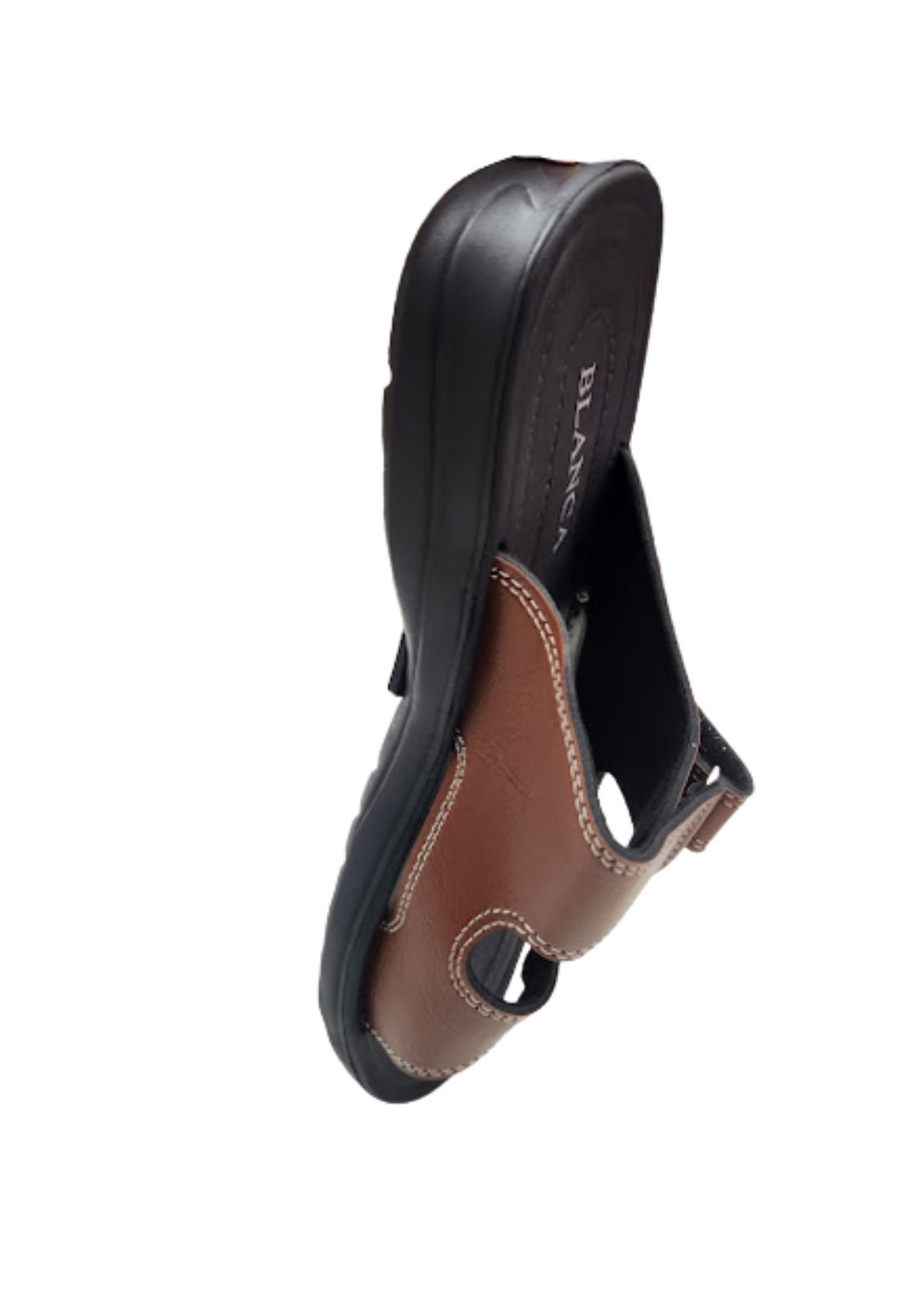 SANDALIA HOMBRE MARRÓN VELCRO - 4