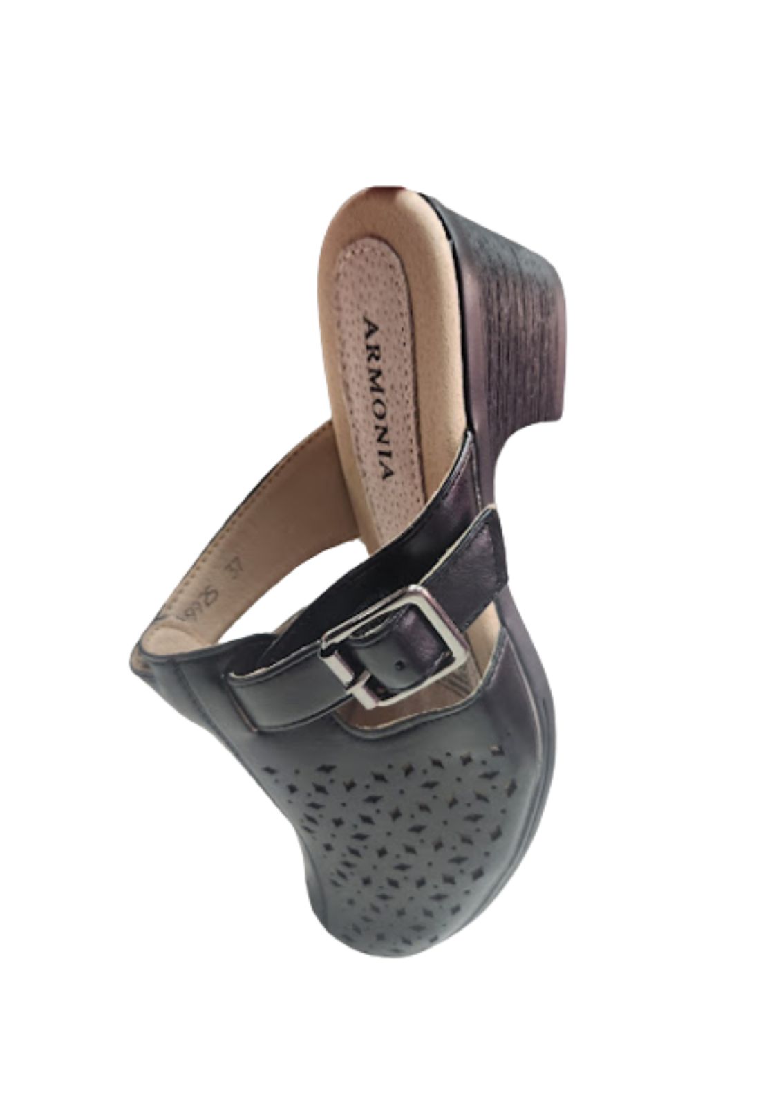 ZUECO MUJER VINNYS OUTLET NEGRO HEBILLA - 3