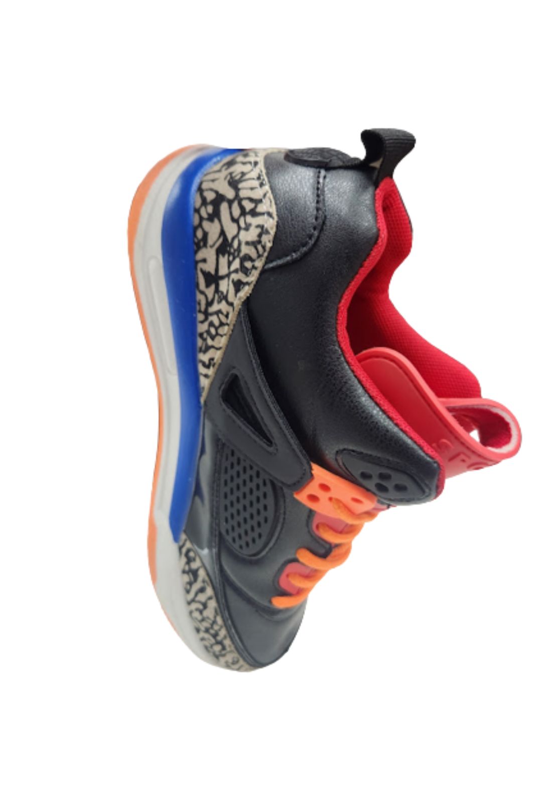 ZAPATILLAS NIÑO VINNYS OUTLET DEPORTIVAS BASKETBALL NEGRO CON CAÑA - 4