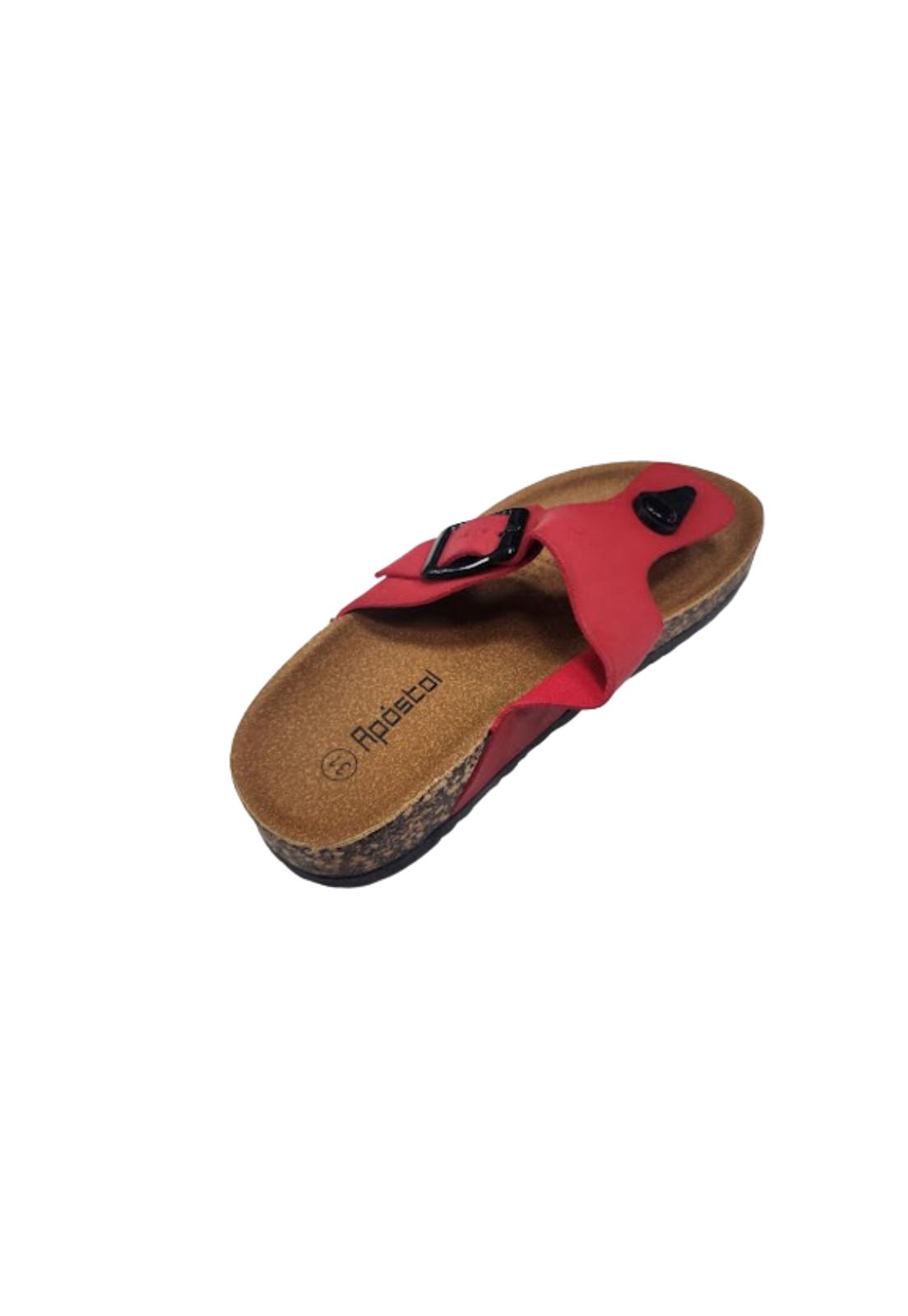 SANDALIAS NIÑA VINNYS OUTLET ROJO HEBILLA - 2