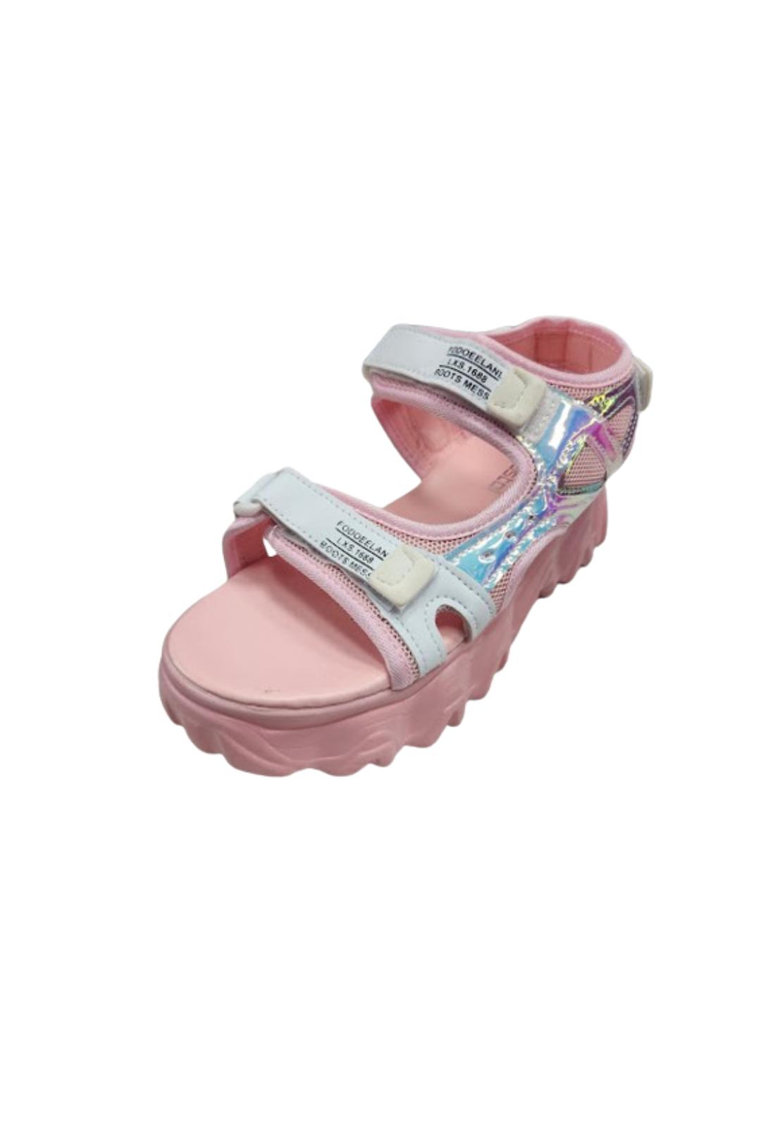 SANDALIAS MUJER VINNYS OUTLET VELCRO ROSADO - 1