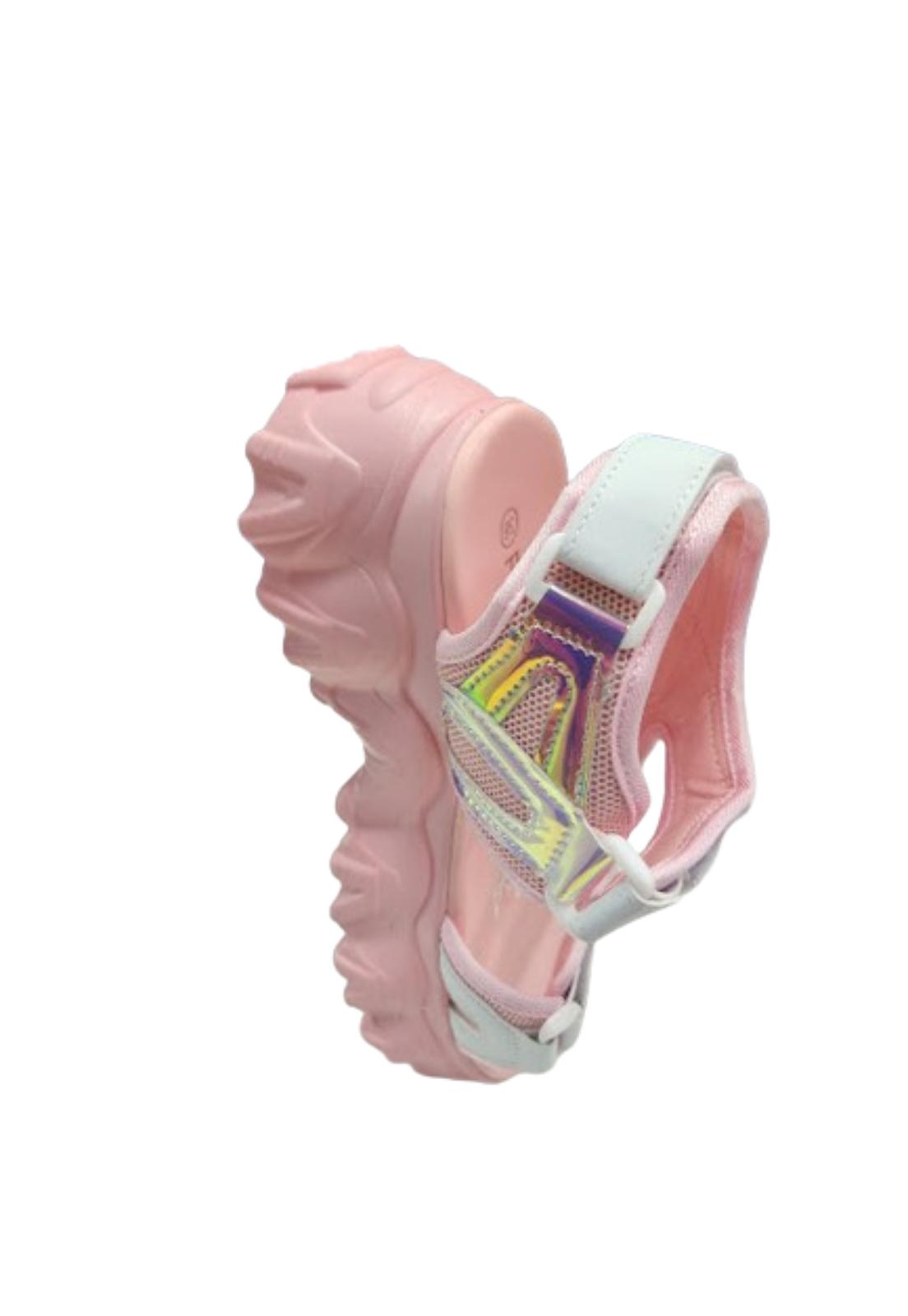 SANDALIAS MUJER VINNYS OUTLET VELCRO ROSADO - 4