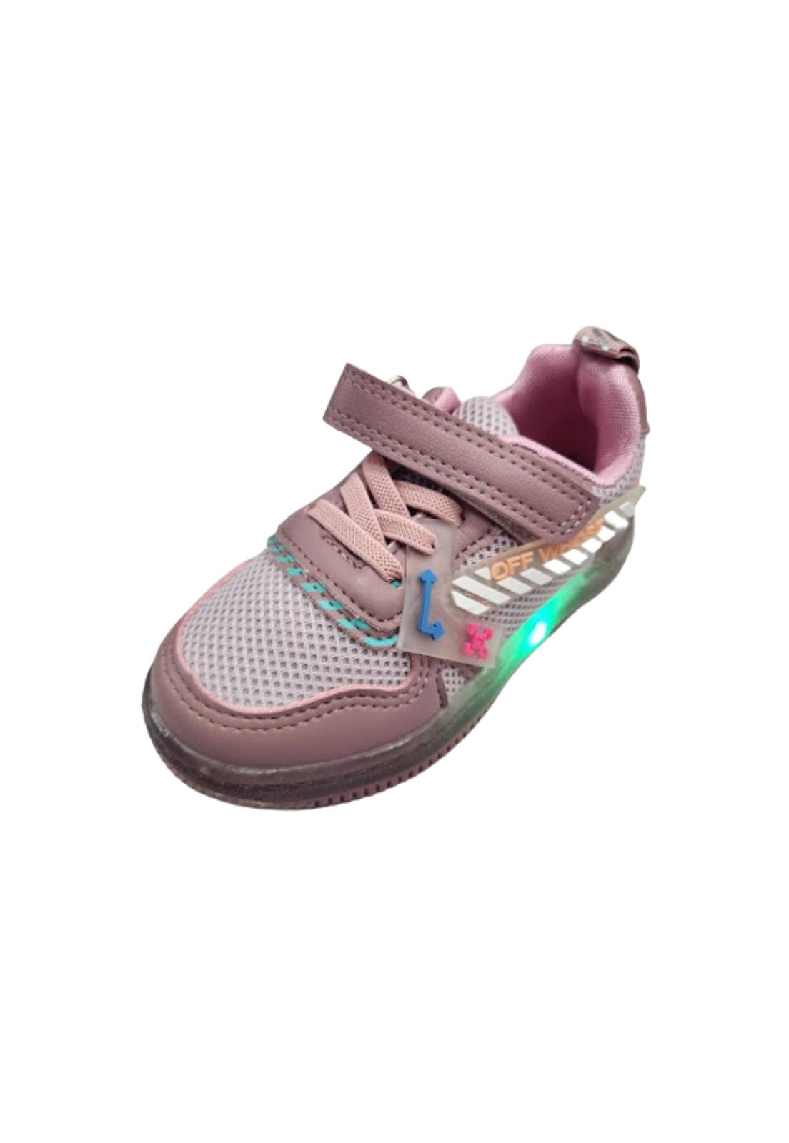 ZAPATILLAS NIÑA VINNYS OUTLET MORADO LUCES VELCRO - 1