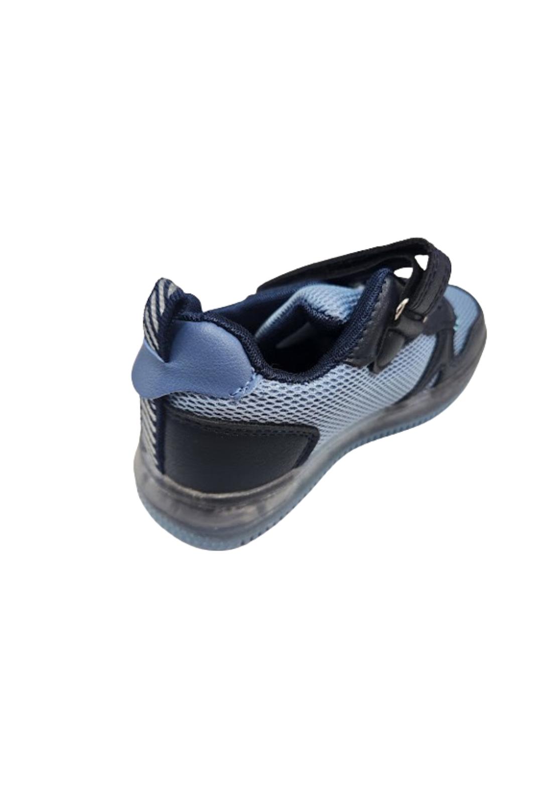 ZAPATILLAS NIÑO VINNYS OUTLET AZUL LUCES VELCRO - 2