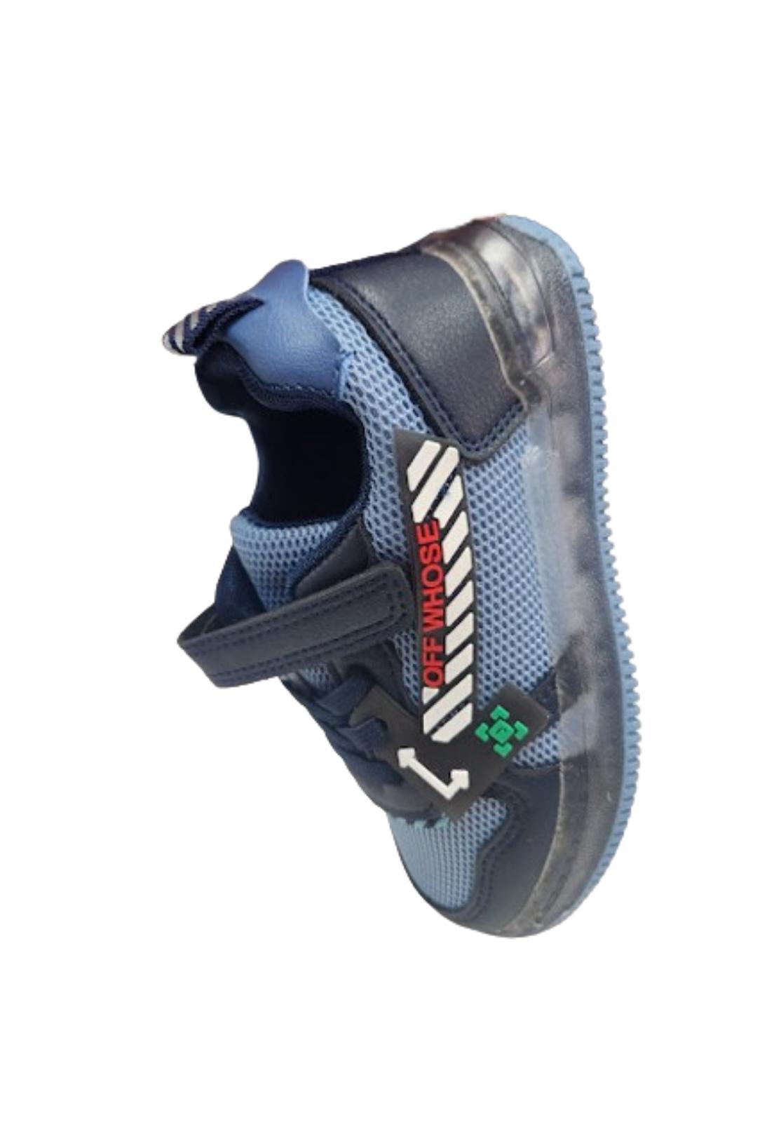 ZAPATILLAS NIÑO VINNYS OUTLET AZUL LUCES VELCRO - 3