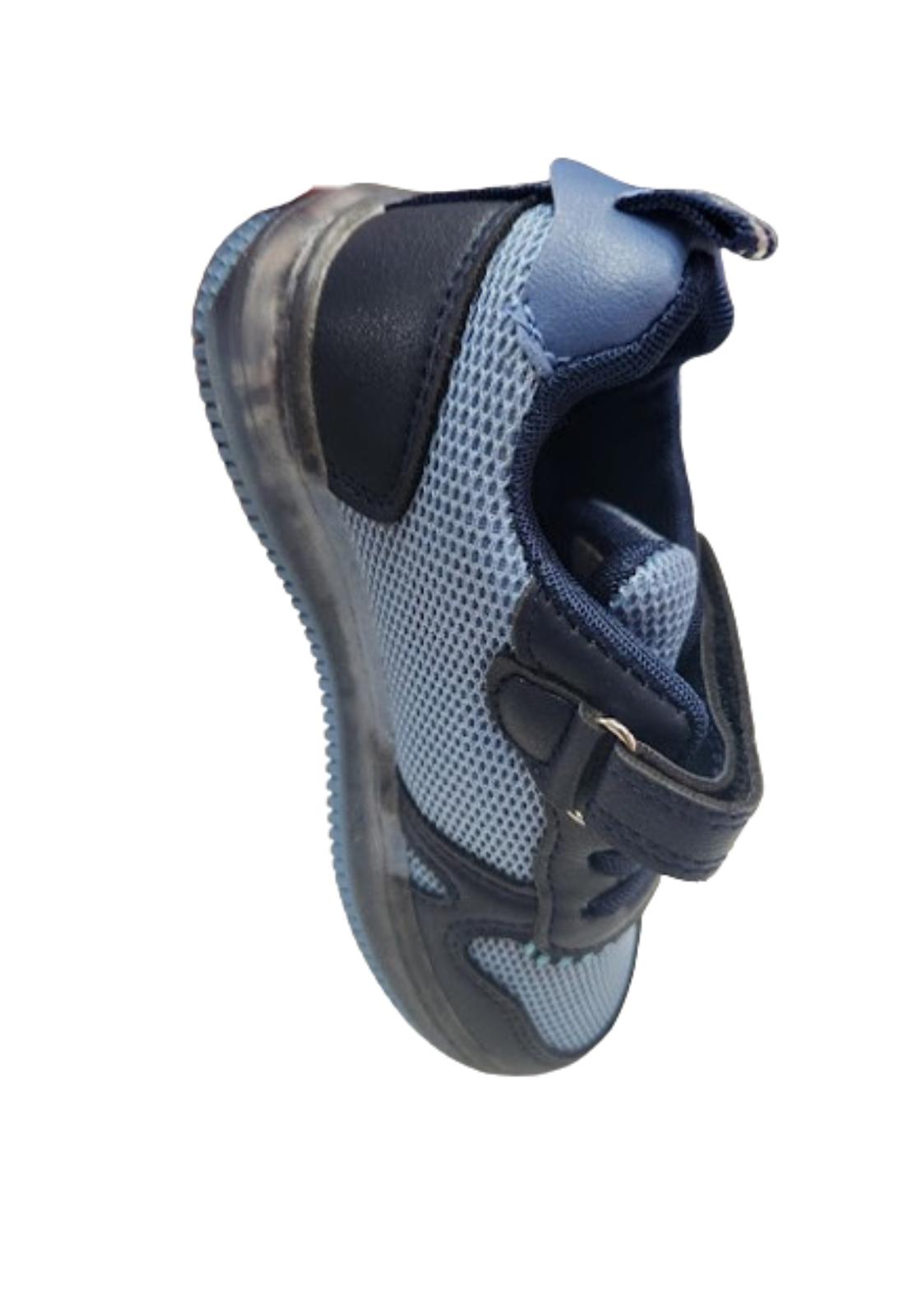 ZAPATILLAS NIÑO VINNYS OUTLET AZUL LUCES VELCRO - 4