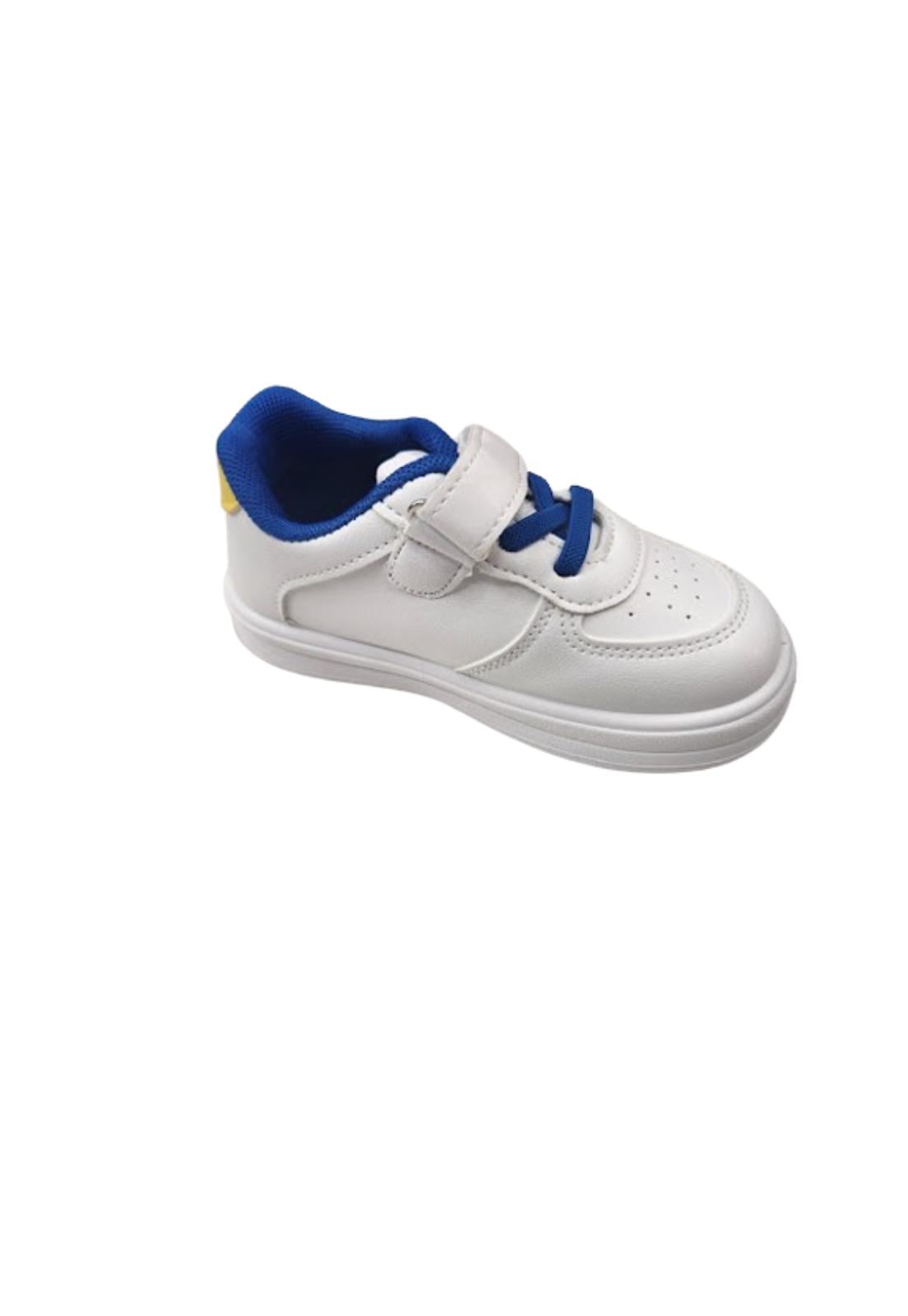 ZAPATILLA ESCOLAR BLANCO VELCRO NIÑO - 2