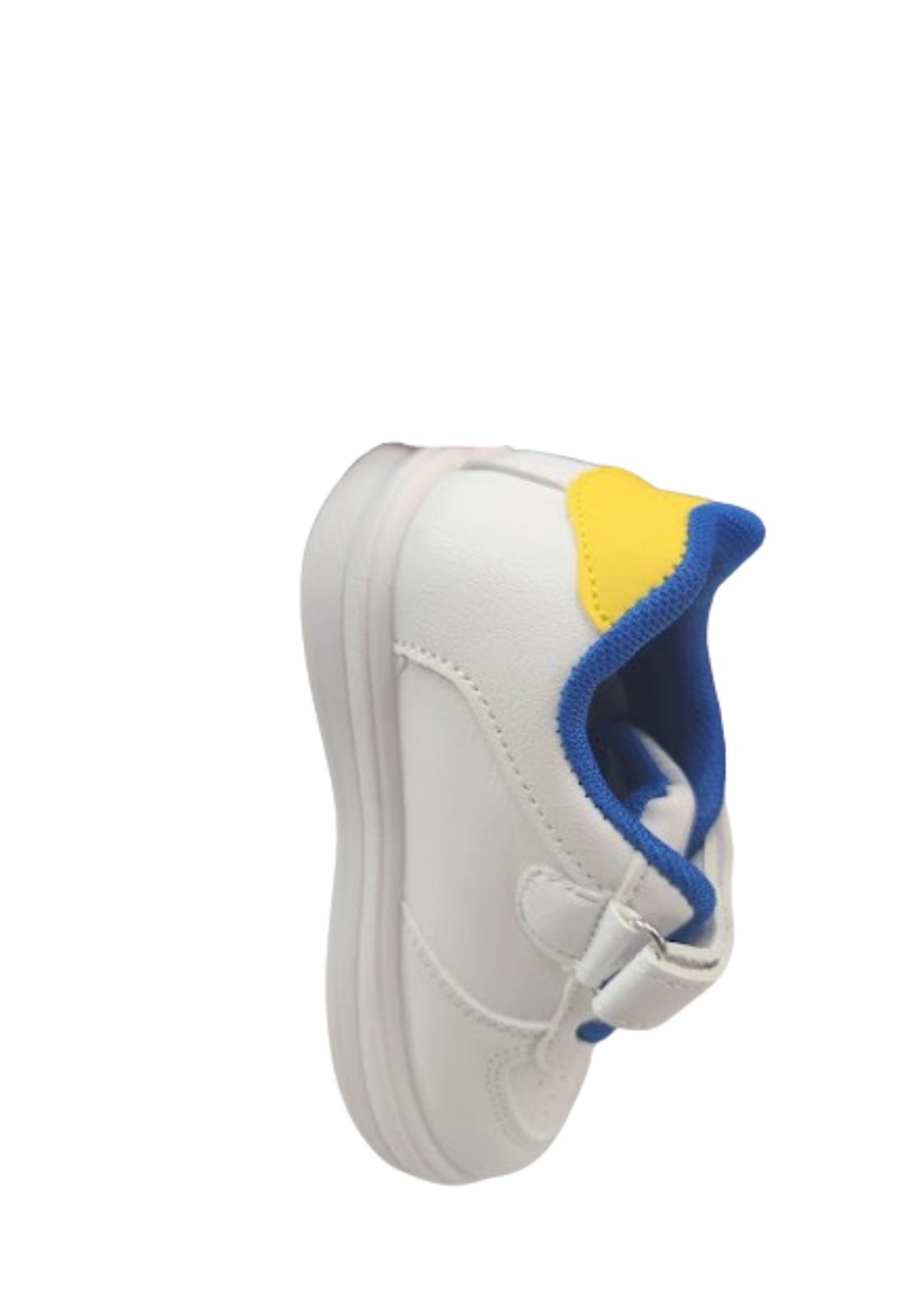 ZAPATILLA ESCOLAR BLANCO VELCRO NIÑO - 4