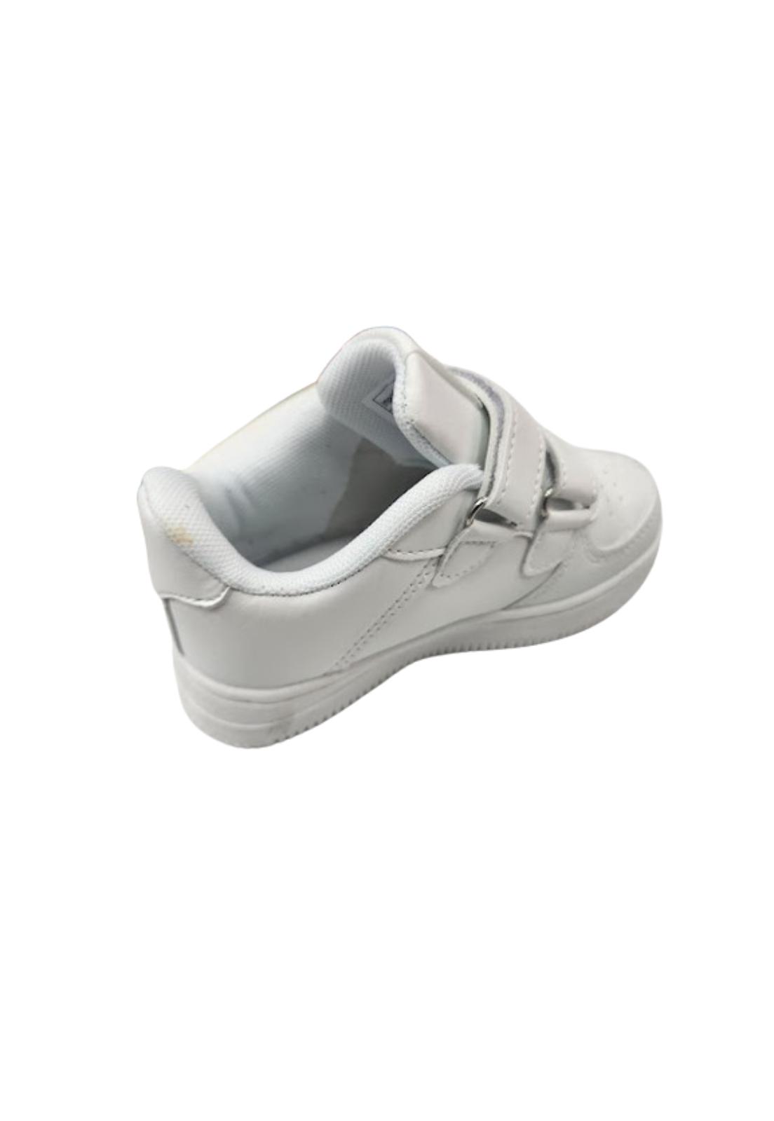 ZAPATILLA ESCOLAR BLANCO VELCRO - 2