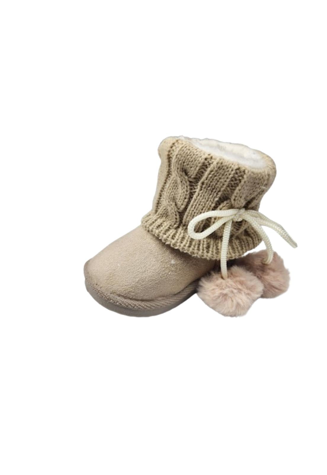 BOTAS NIÑA VINNYS OUTLET BEIGE CHIPORRO - 1