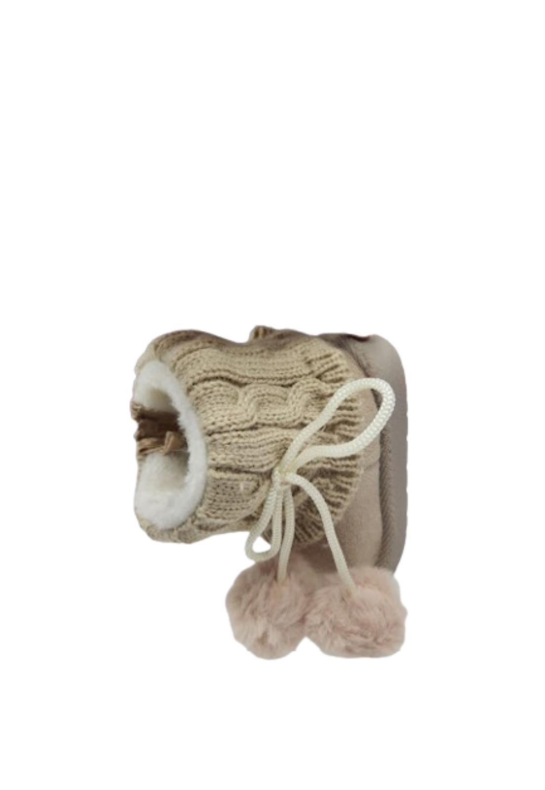 BOTAS NIÑA VINNYS OUTLET BEIGE CHIPORRO - 3