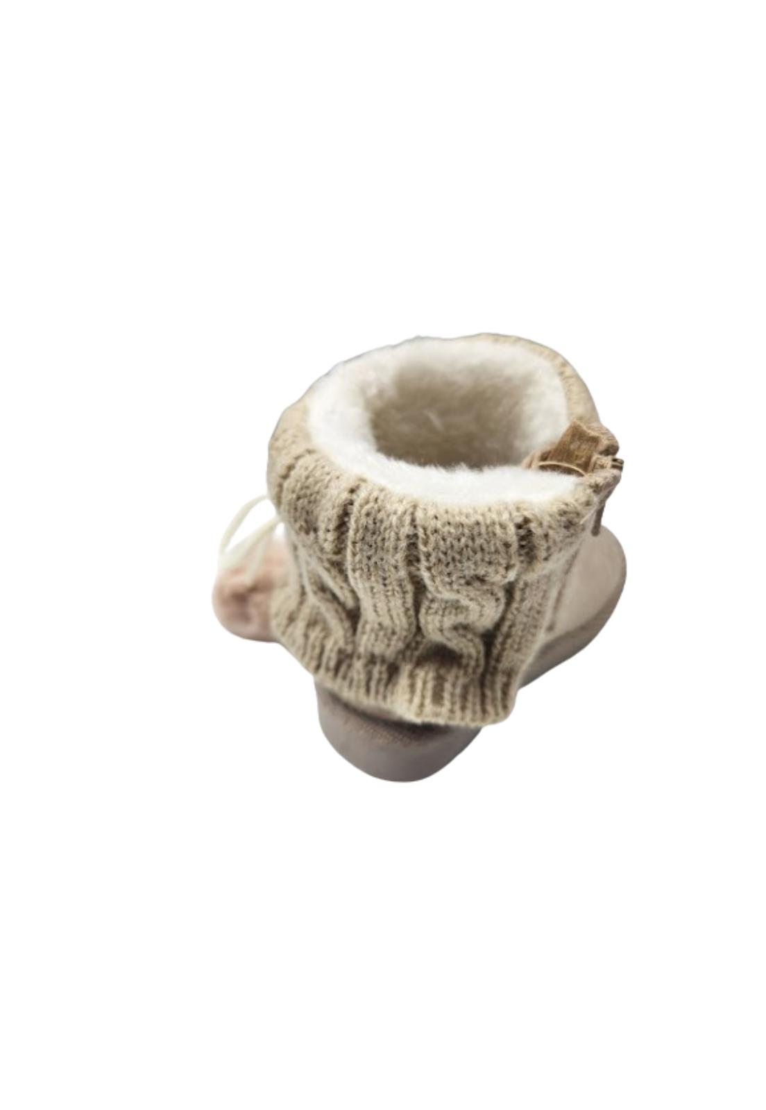 BOTAS NIÑA VINNYS OUTLET BEIGE CHIPORRO - 4