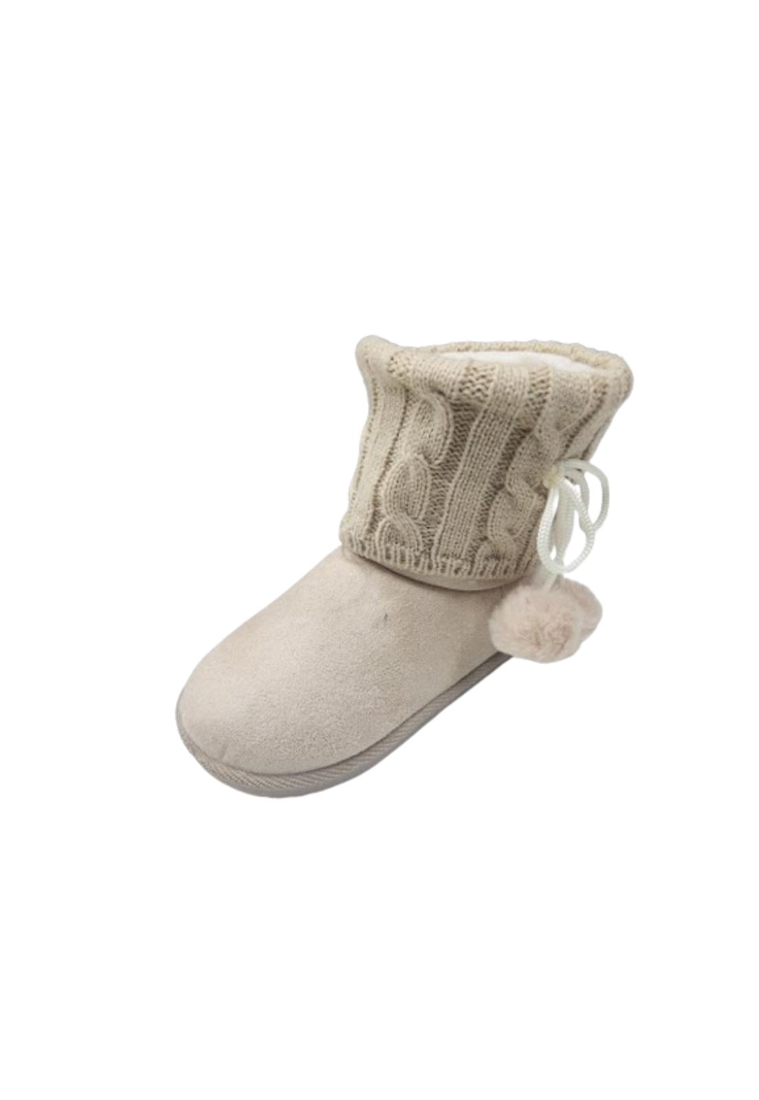 BOTAS NIÑA VINNYS OUTLET BEIGE CHIPORRO INVIERNO - 1