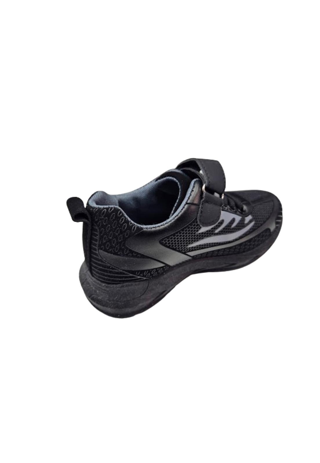 ZAPATILLAS NIÑO VINNYS OUTLET URBANAS CASUALES NEGRO VELCRO - 2