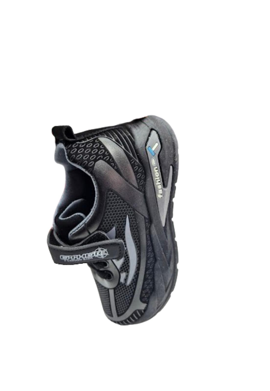 ZAPATILLAS NIÑO VINNYS OUTLET URBANAS CASUALES NEGRO VELCRO - 3