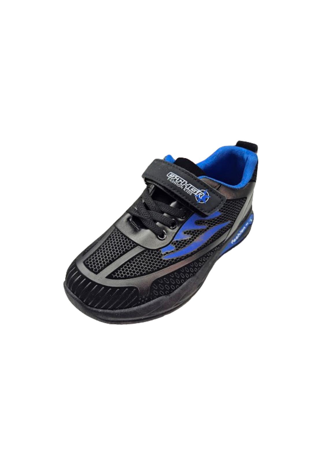 ZAPATILLAS NIÑO VINNYS OUTLET URBANAS CASUALES NEGRO ESCOLAR VELCRO - 1