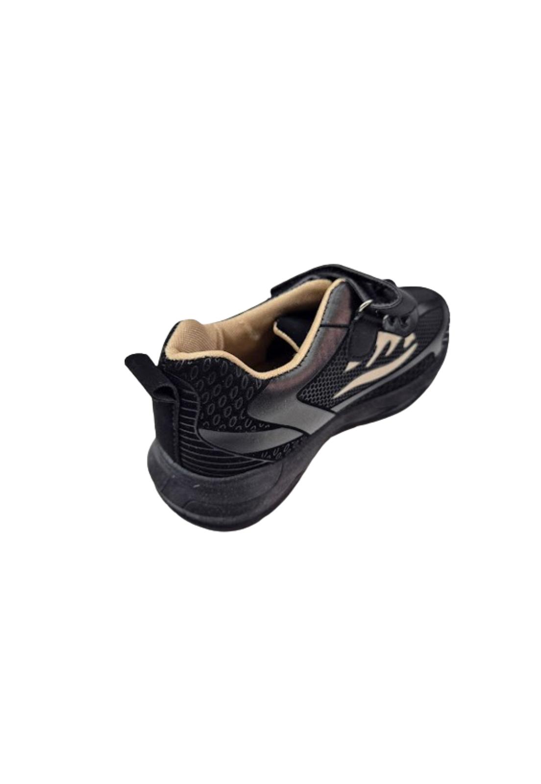 ZAPATILLAS NIÑO VINNYS OUTLET DEPORTIVAS CASUALES NEGRO ESCOLAR VELCRO - 2