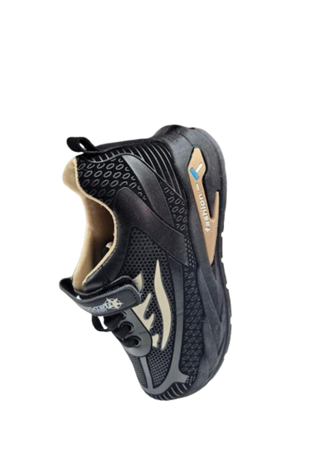 ZAPATILLAS NIÑO VINNYS OUTLET DEPORTIVAS CASUALES NEGRO ESCOLAR VELCRO - 3