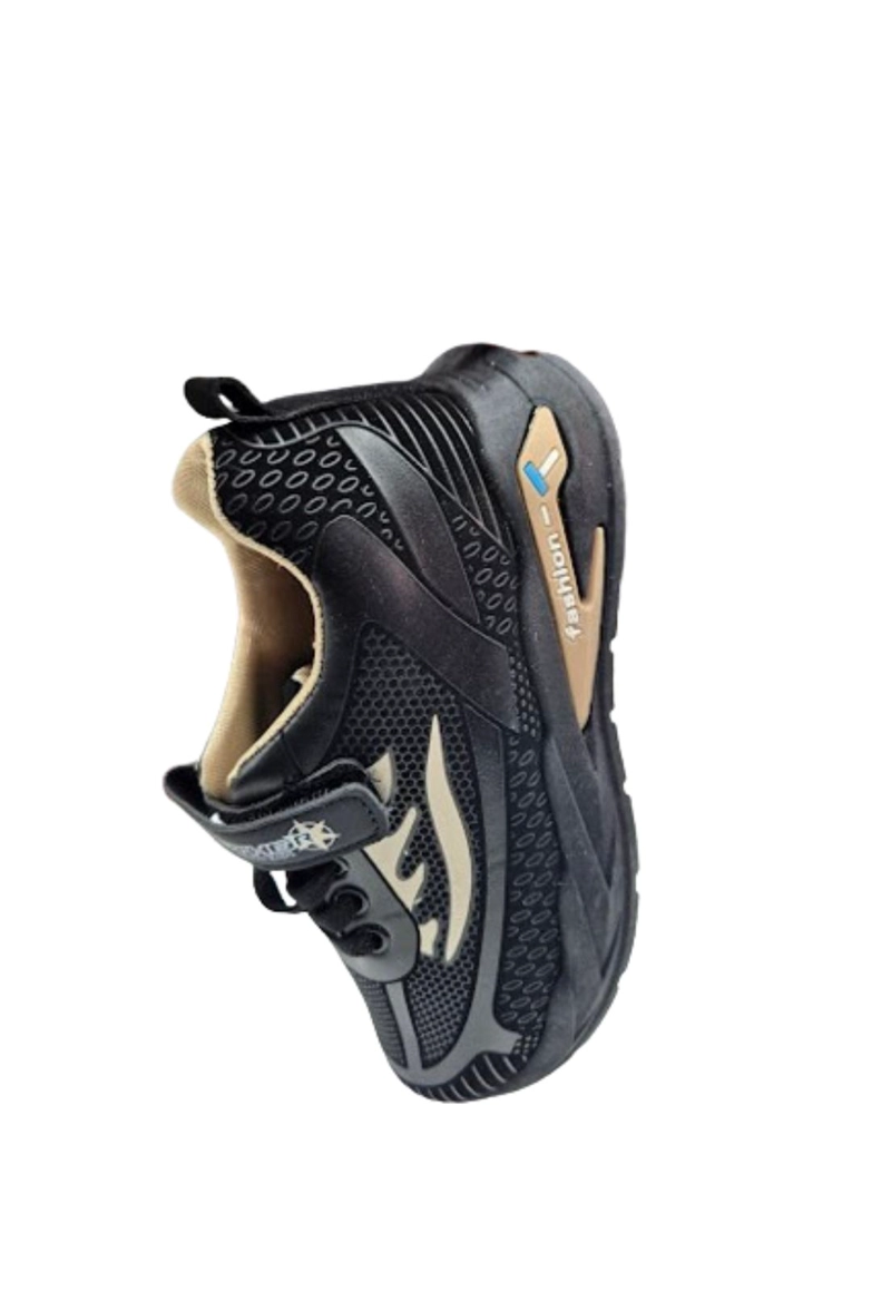 ZAPATILLAS NIÑO VINNYS OUTLET DEPORTIVAS CASUALES NEGRO ESCOLAR VELCRO - 3