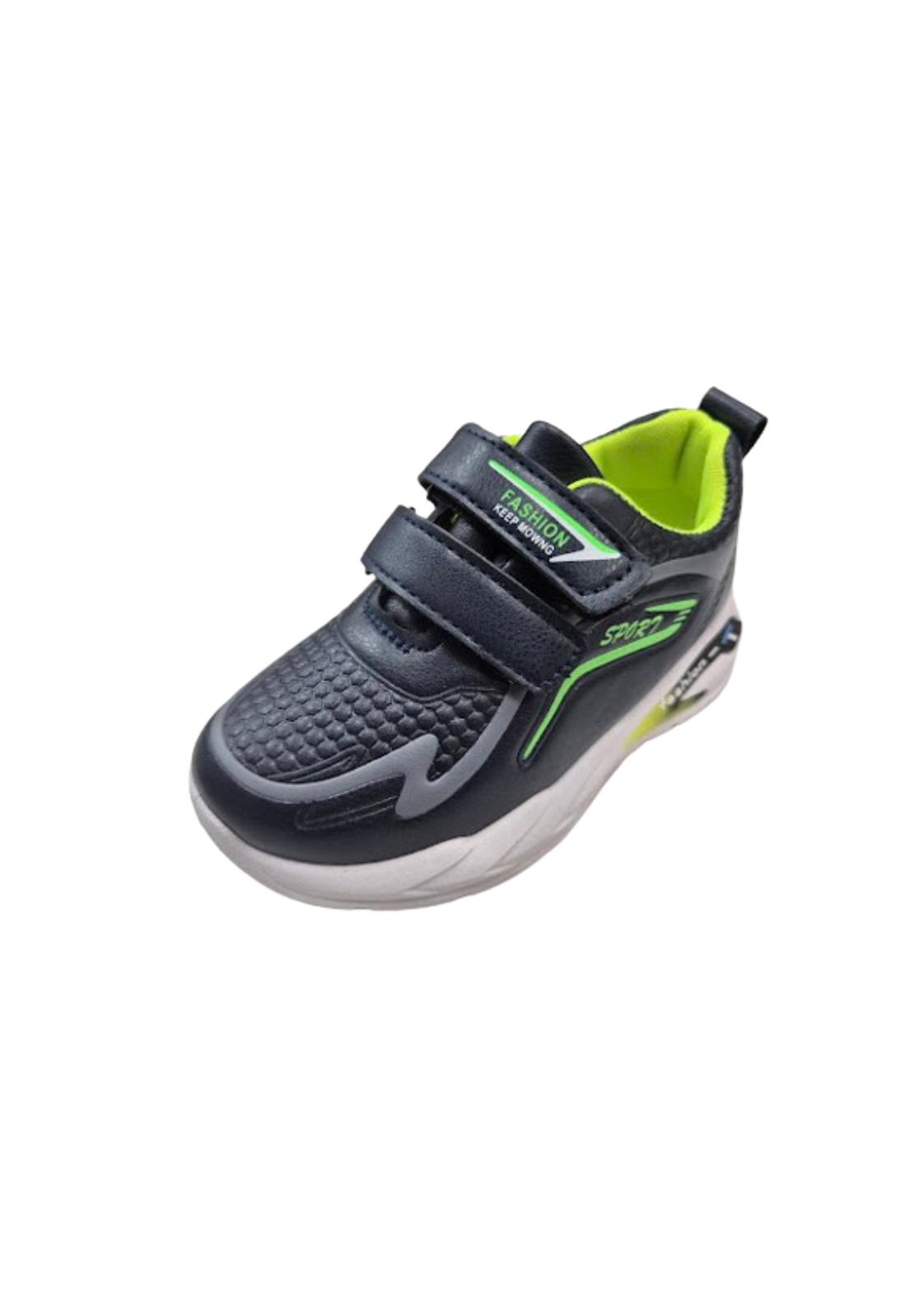 ZAPATILLAS NIÑO VINNYS OUTLET DEPORTIVAS CASUALES VERDE VELCRO - 1