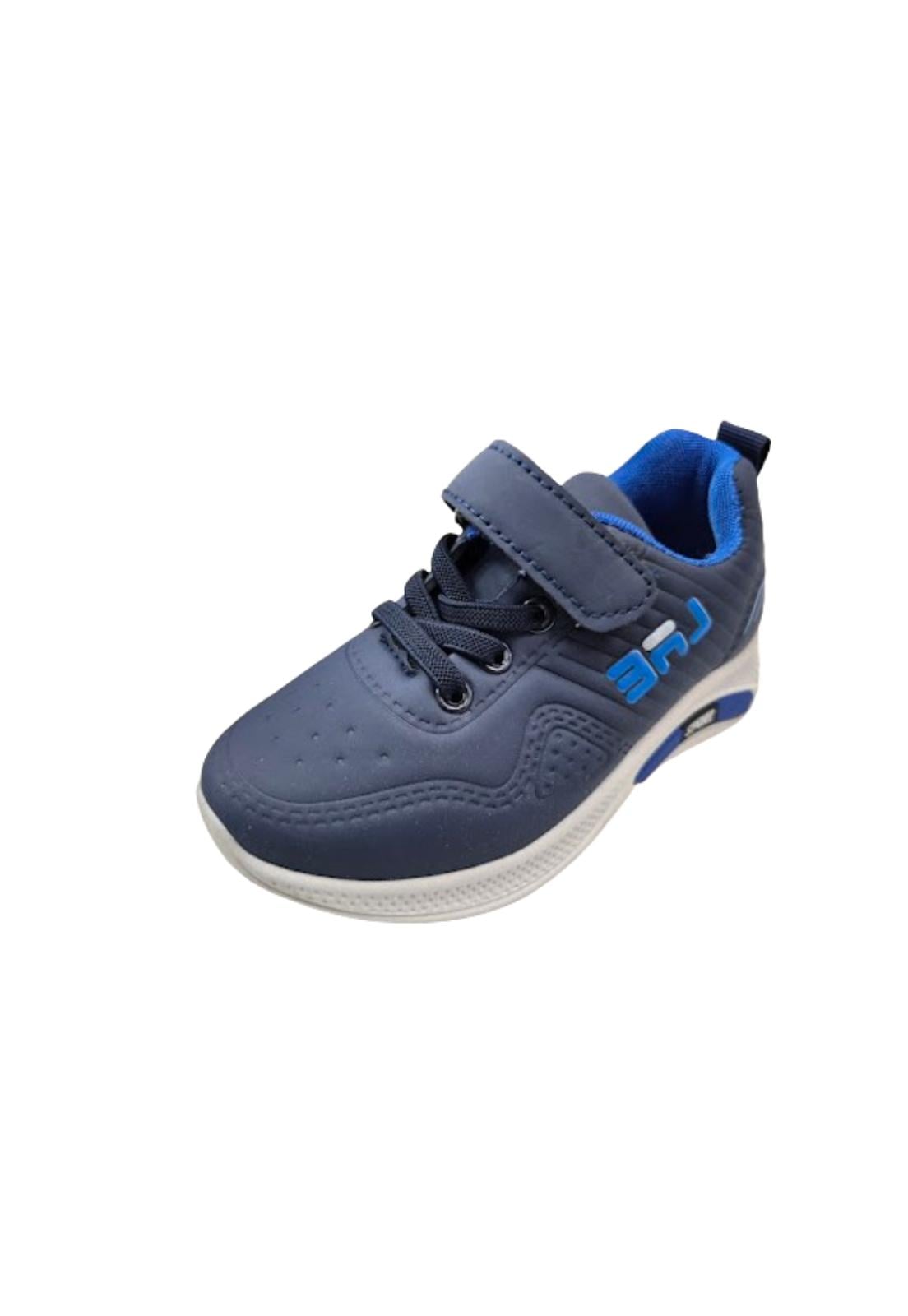 ZAPATILLAS NIÑO VINNYS OUTLET URBANAS CASUALES AZUL VELCRO - 1