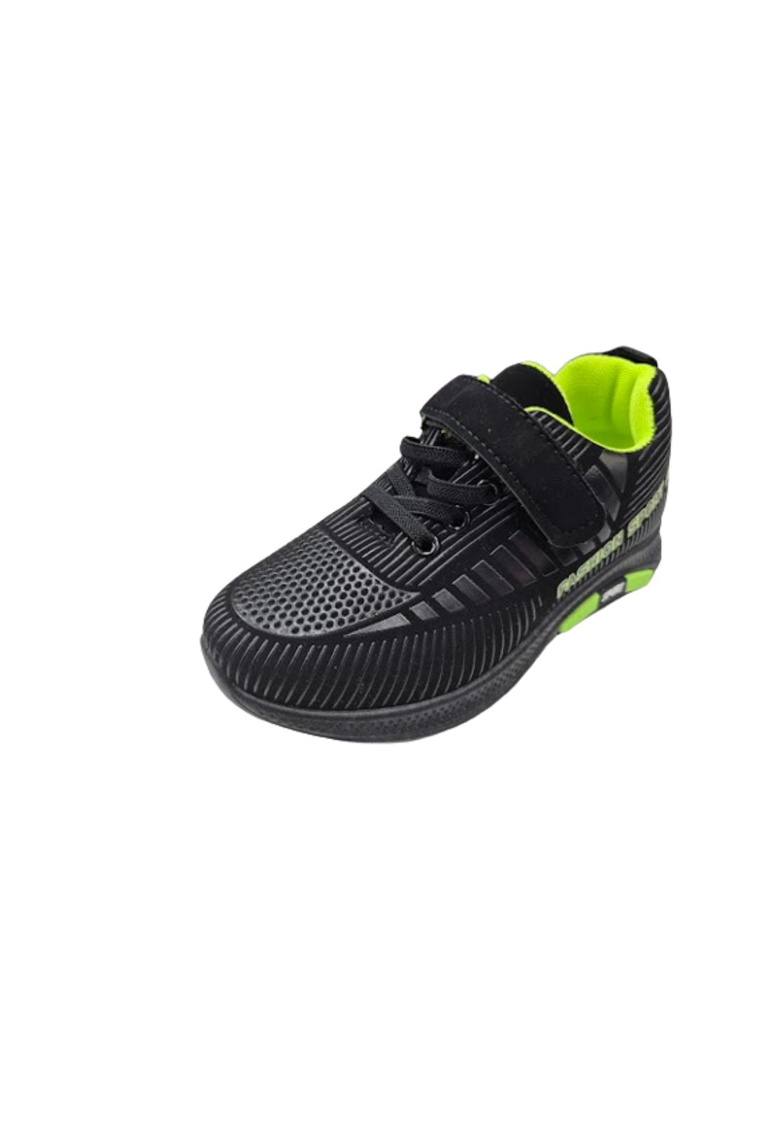 ZAPATILLAS NIÑO VINNYS OUTLET URBANAS CASUALES NEGRO VELCRO - 1