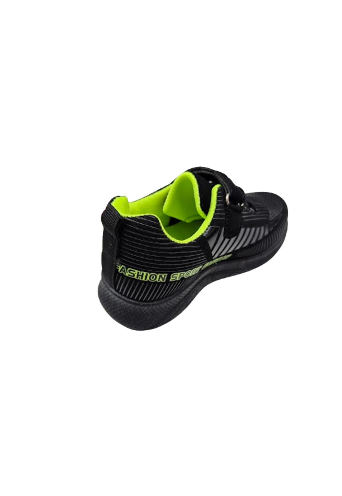 ZAPATILLAS NIÑO VINNYS OUTLET URBANAS CASUALES NEGRO VELCRO - 2