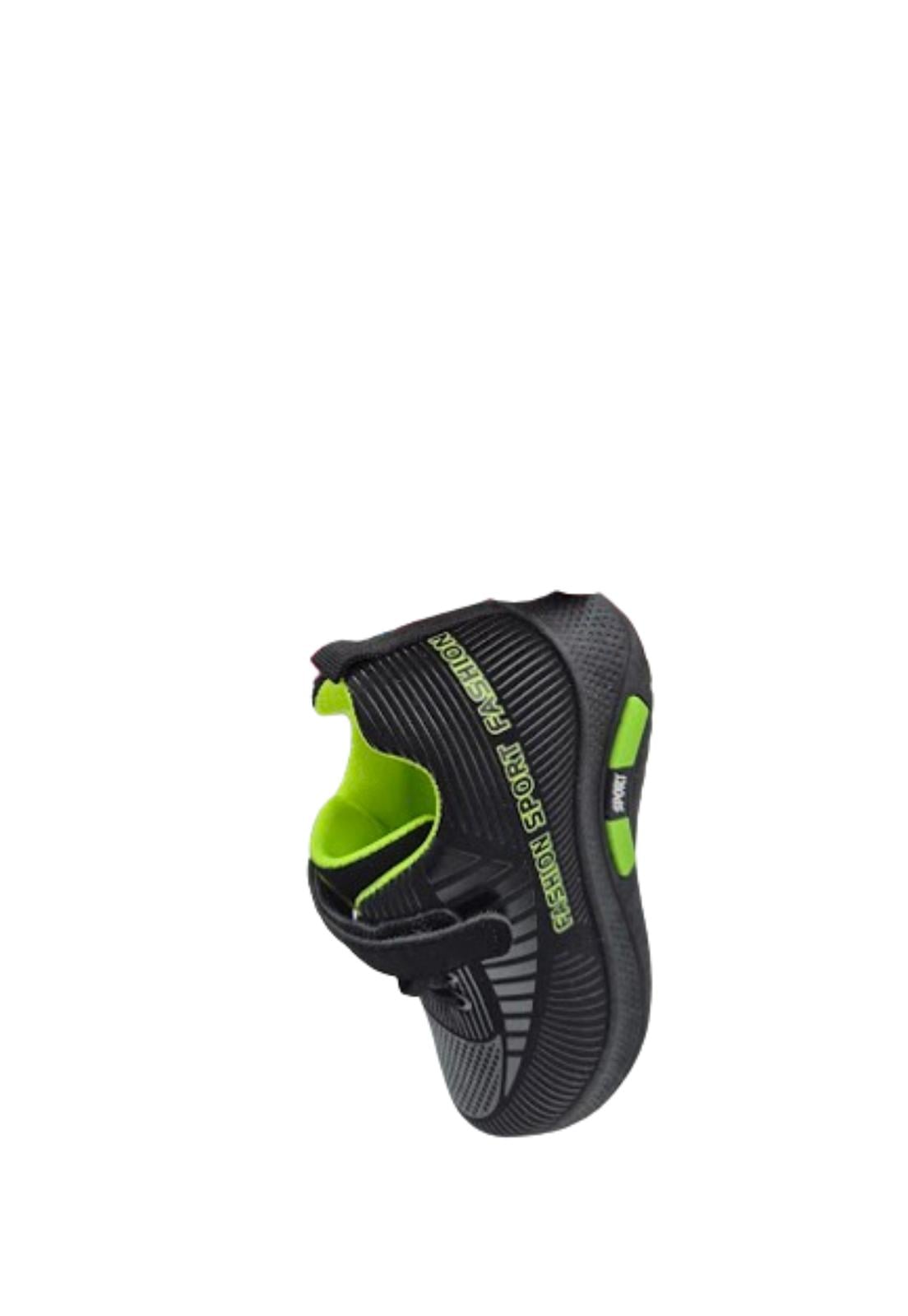 ZAPATILLAS NIÑO VINNYS OUTLET URBANAS CASUALES NEGRO VELCRO - 3