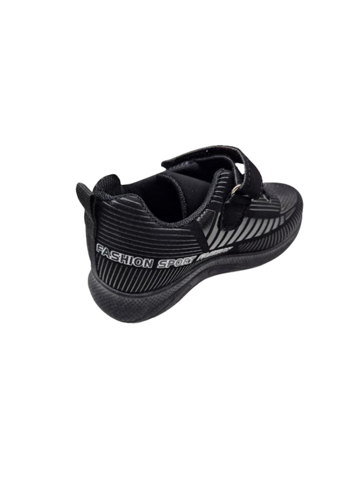 ZAPATILLAS NIÑO VINNYS OUTLET URBANAS CASUALES NEGRO VELCRO - 2