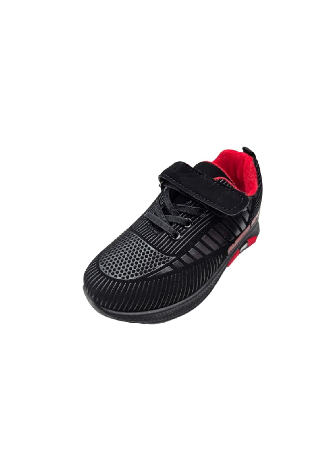 ZAPATILLAS NIÑO VINNYS OUTLET URBANAS CASUALES NEGRO VELCRO - 1